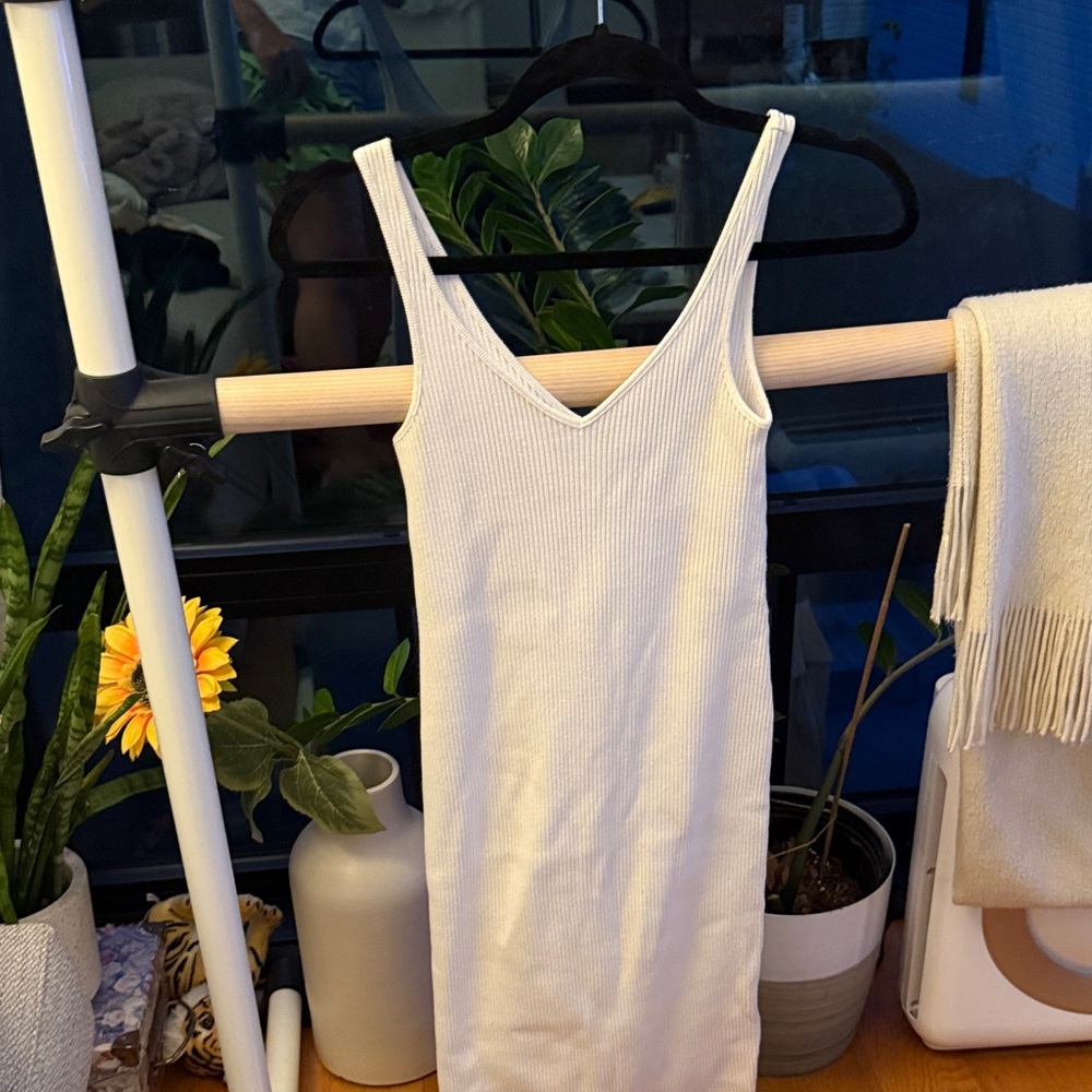 Vince White Midi Dress
